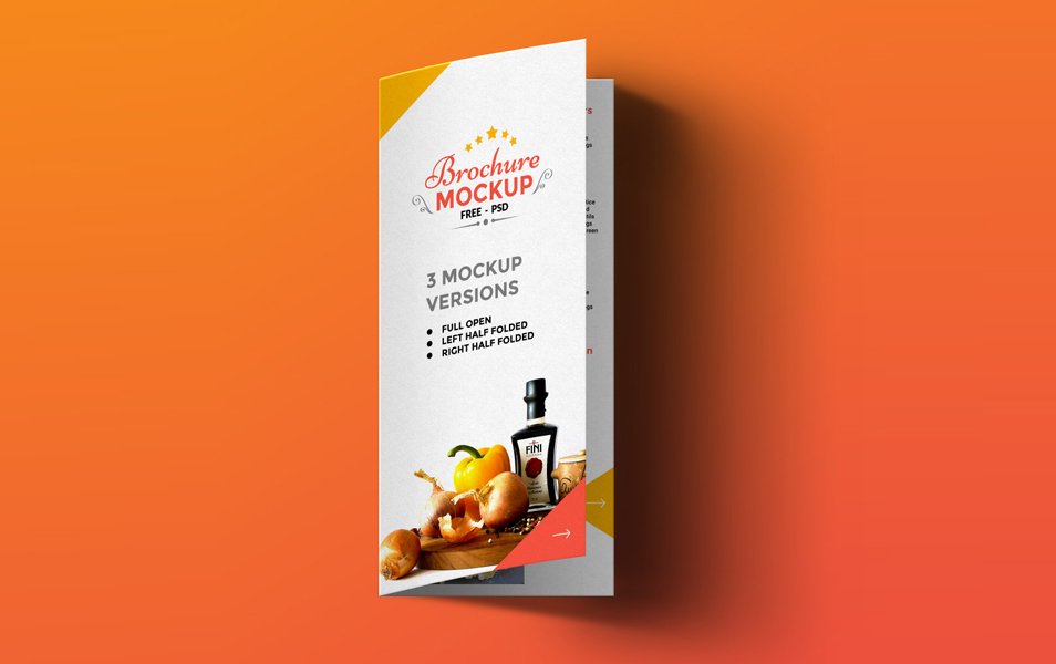 Free Bi-fold Brochure Mockup