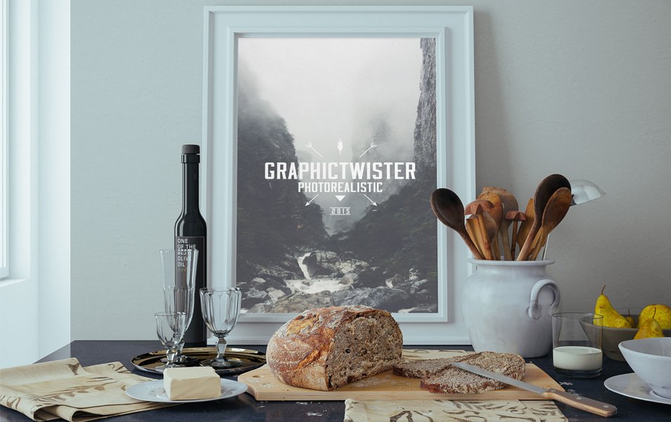 Mockup In The Kitchen