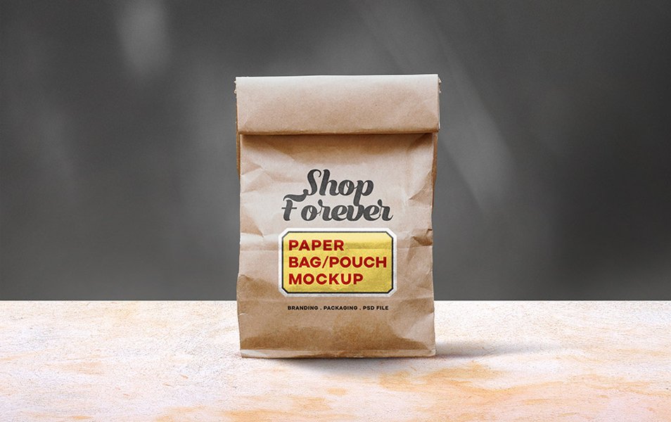 Paper Bag Mockup PSD