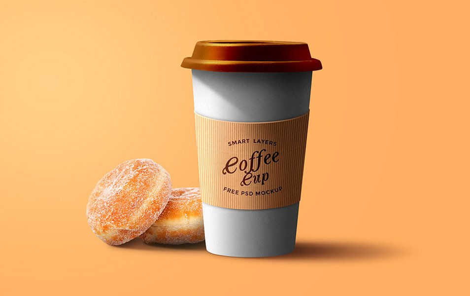 Paper Coffee Cup PSD Template