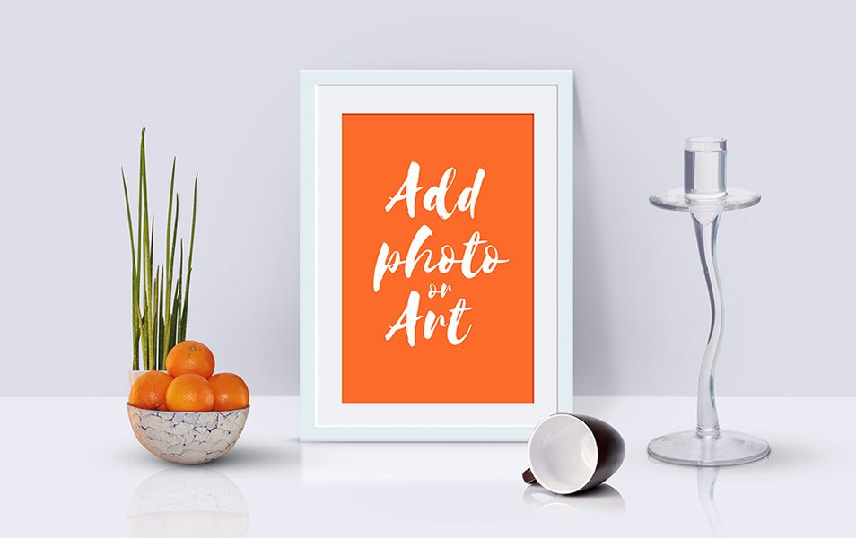 Photo Frame Mockup Scene
