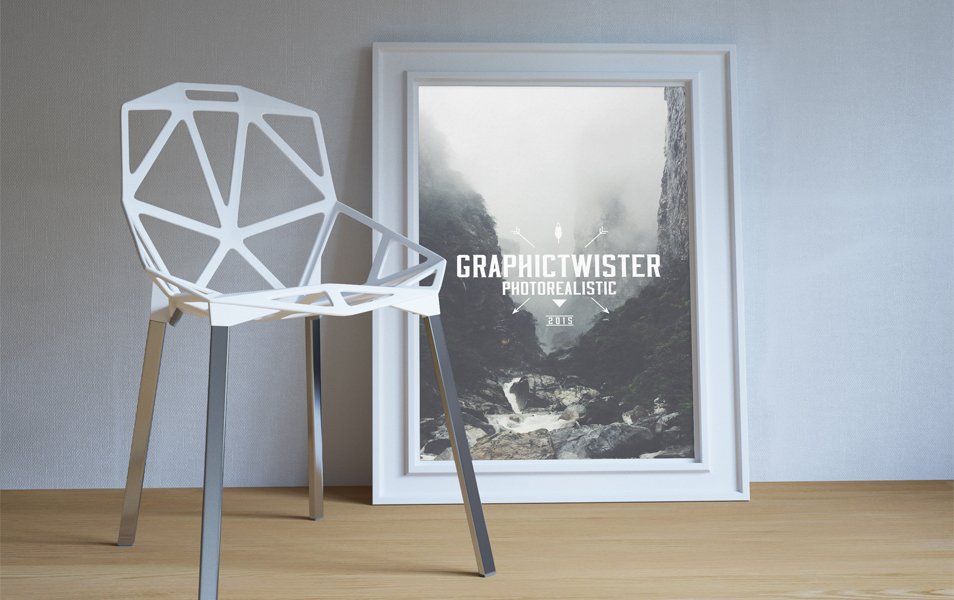 Poster Frame with Chair