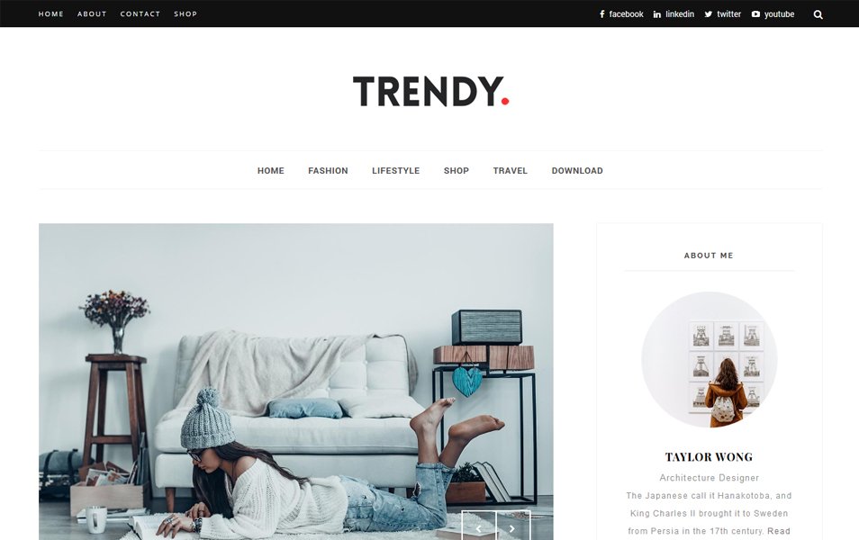 Trendy Responsive Blogger Template