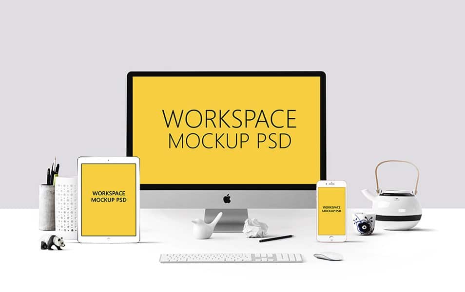 Workspace Mockup PSD