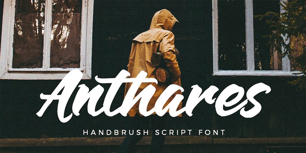 Anthares Hand Brush Script Font
