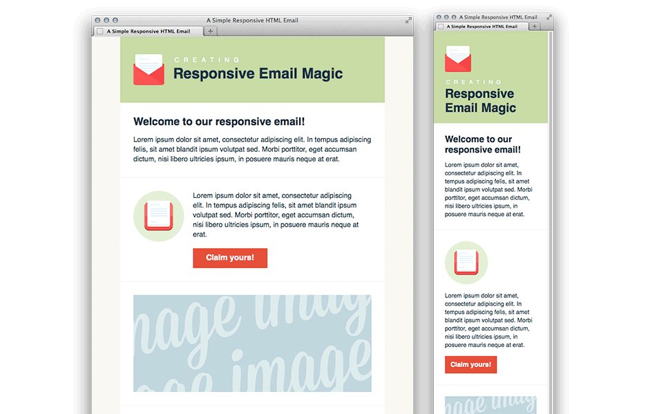 ایجاد یک ساده پاسخگو HTML ایمیل