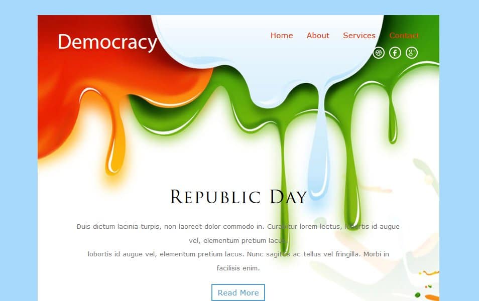 دموکراسی یک خبرنامه پاسخگو قالب وب