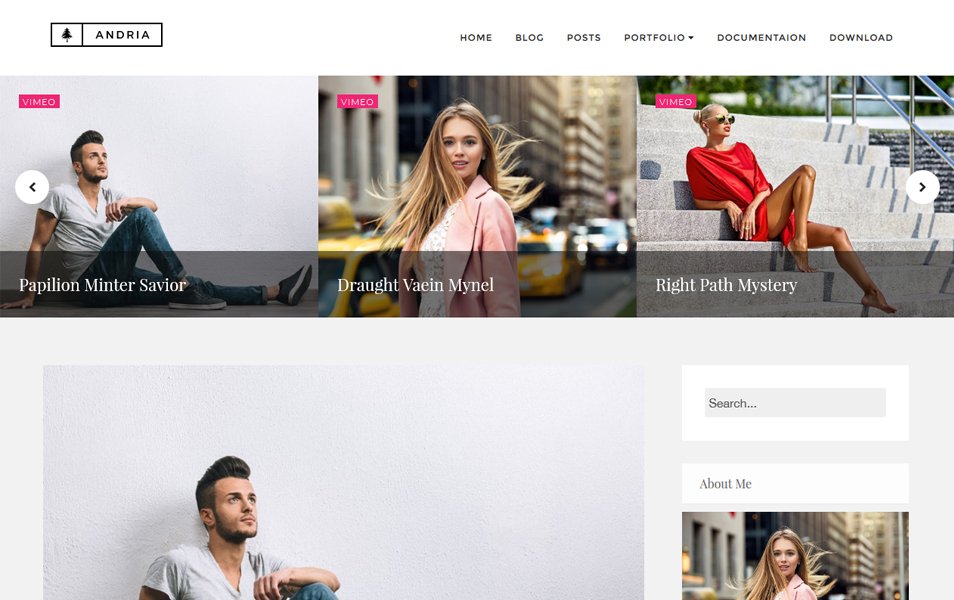 Andria Responsive Blogger Template