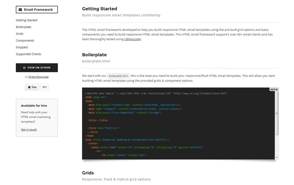 Responsive HTML Email Framework