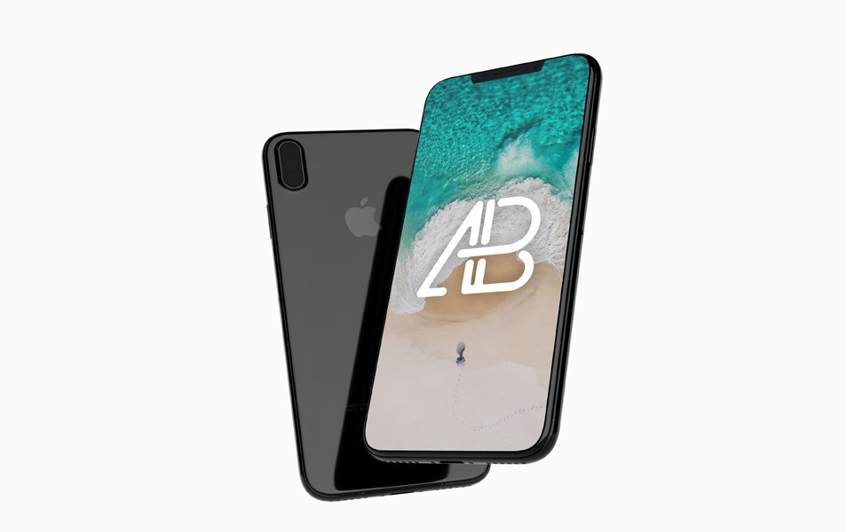 Floating iPhone X Mockup