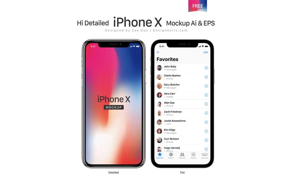 Download 150+ Free iPhone X Mockup Templates & Resources » CSS Author