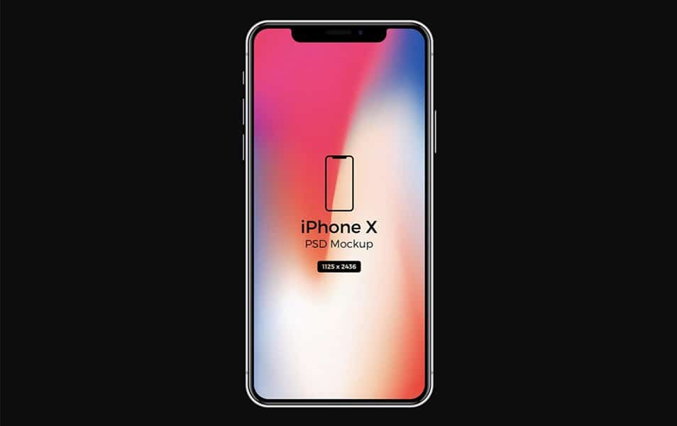 Free iPhone X PSD Mockup