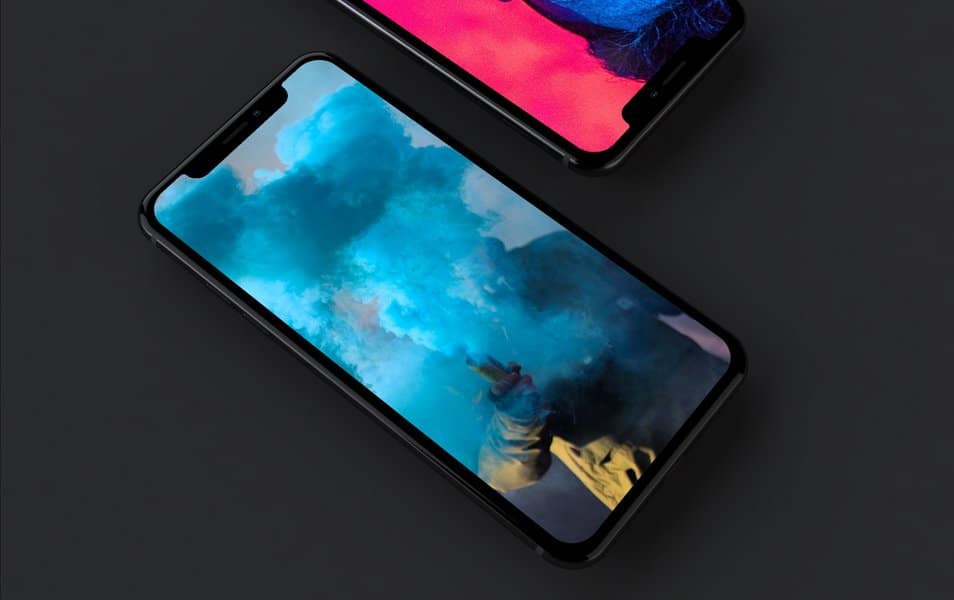 iPhone X Dark Mockup