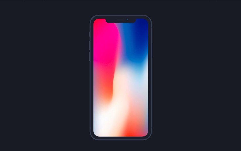 iPhone X Flat Mockup