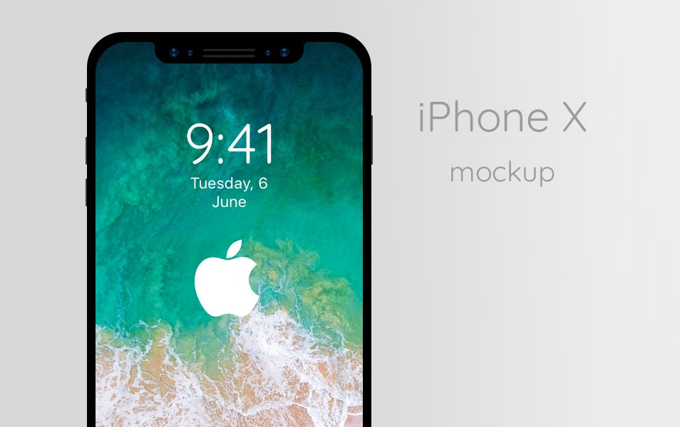 iPhone X mockup