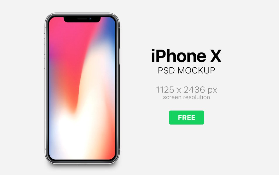 iPhone X Mockup Free Download