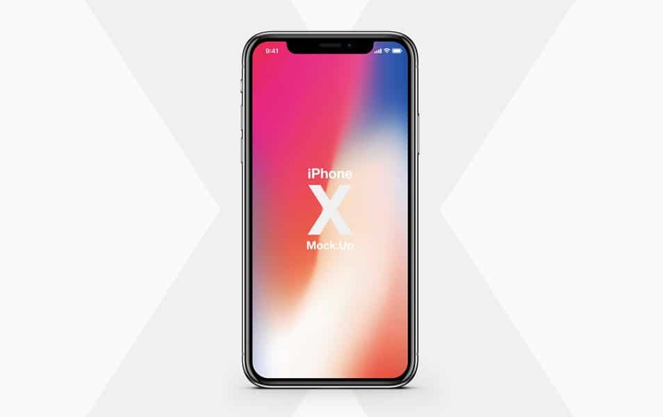 iPhone X Psd Mockup Vector