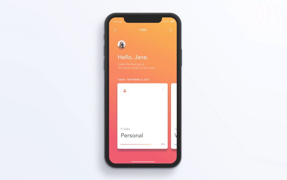 iPhone X - Todo Concept