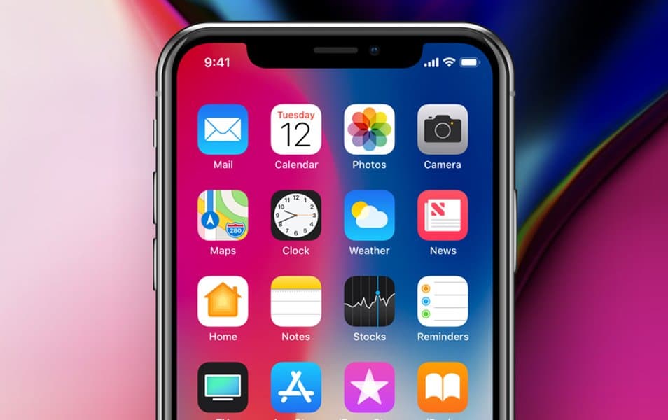 iPhone X in vector