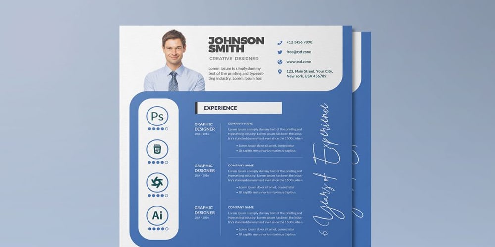Download Ultimate Collection Of Free Resume Templates Css Author Yellowimages Mockups