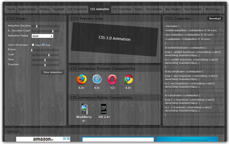CSS Animation | CSS3 Maker