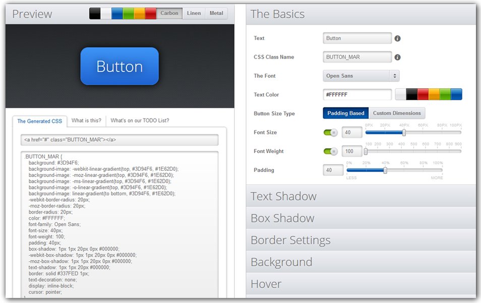 CSS Button Creator