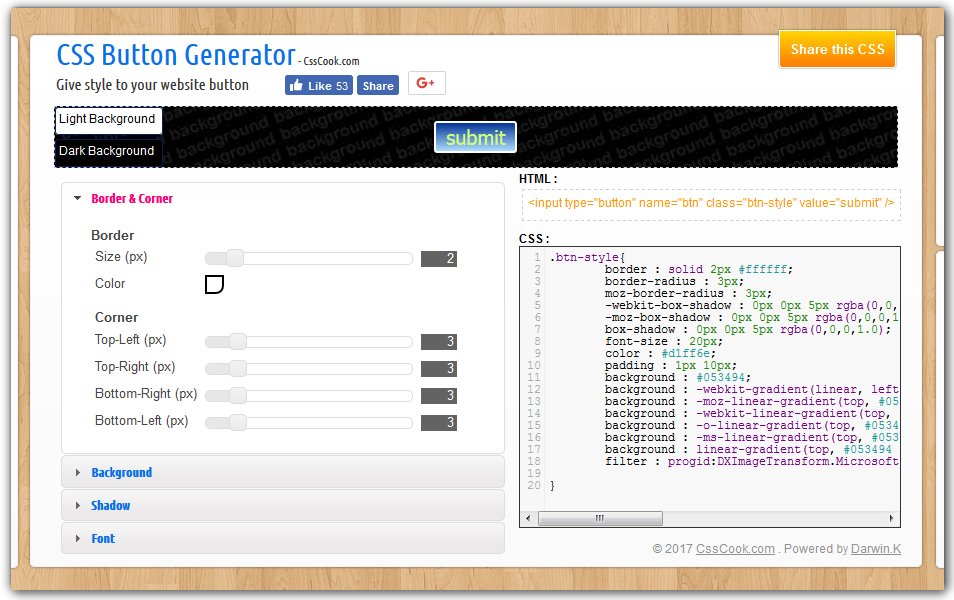 CSS Button Generator