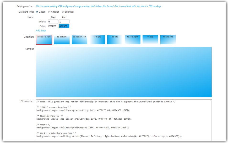 CSS Gradient Background Maker