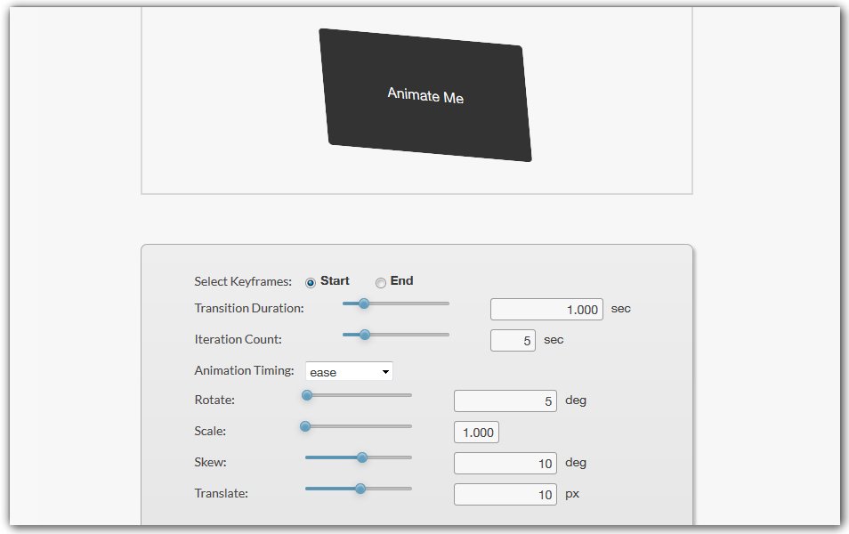 CSS3 Animation Generator | CSS3gen