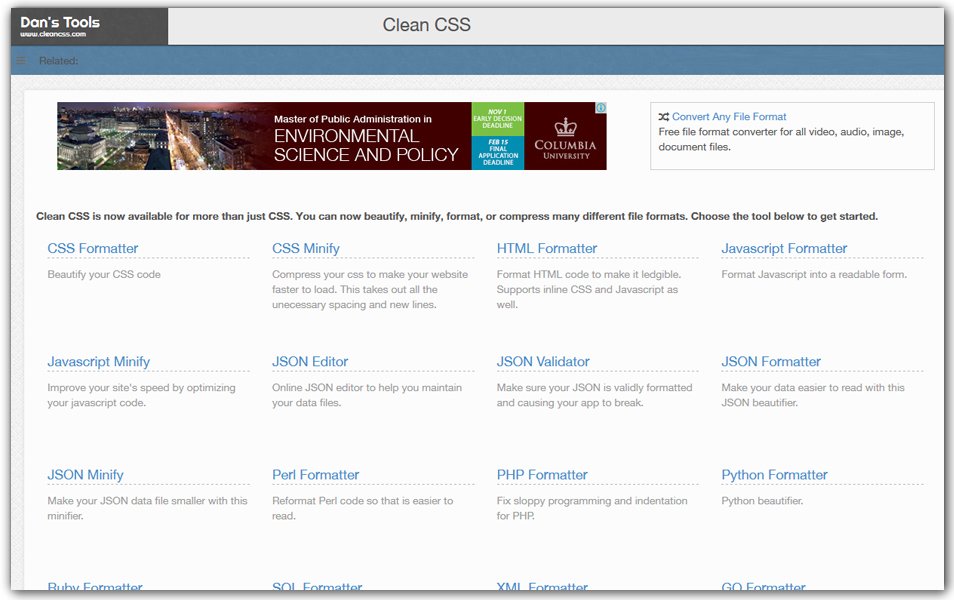 Clean CSS