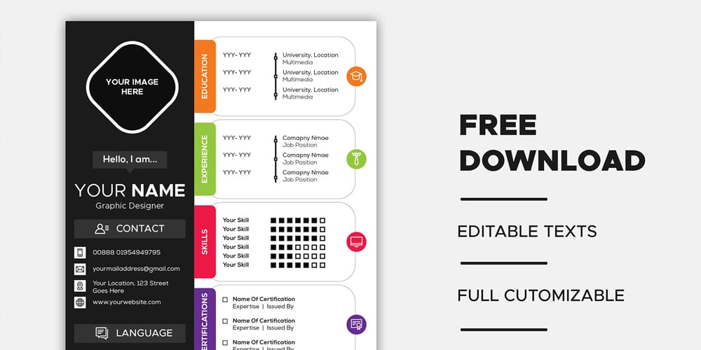 Resume Download Template Free Database