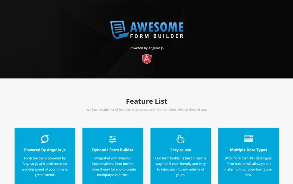 web form builder with javascript