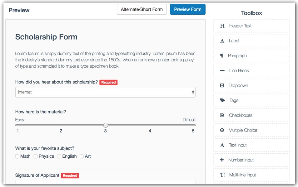 React Form Builder