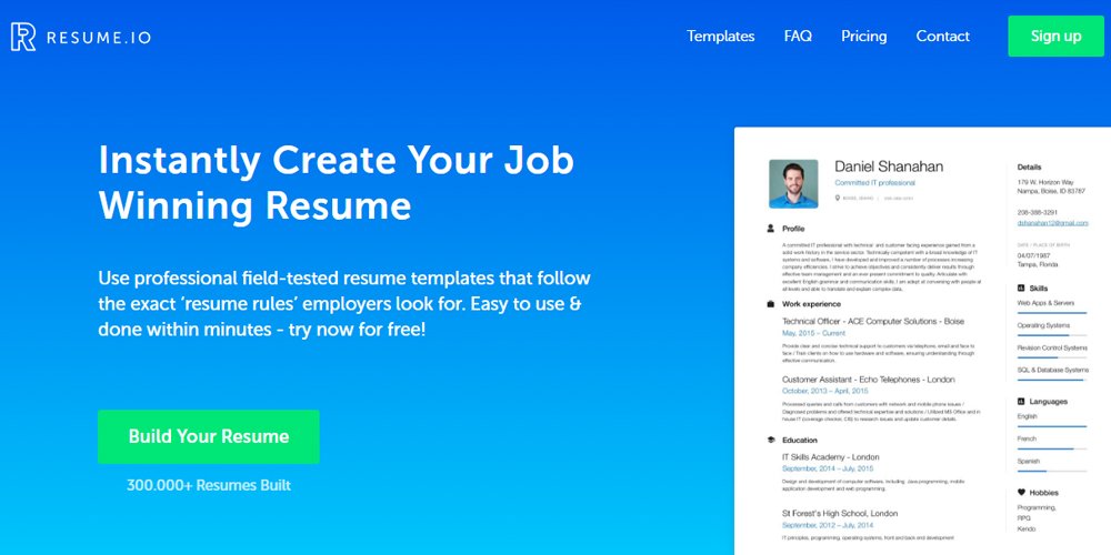 Best Online Resume Builders Free & Premium » CSS Author