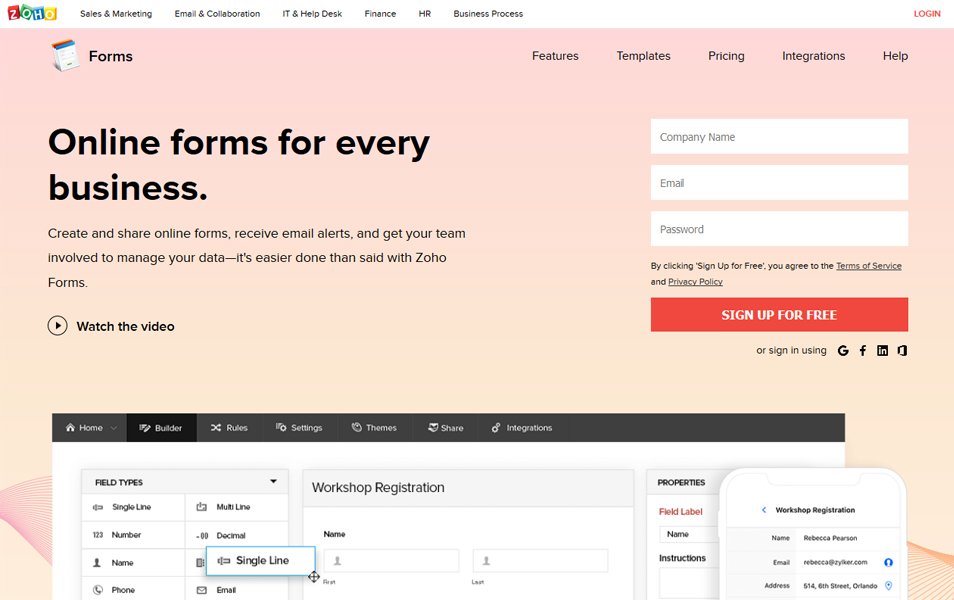 Zoho Forms