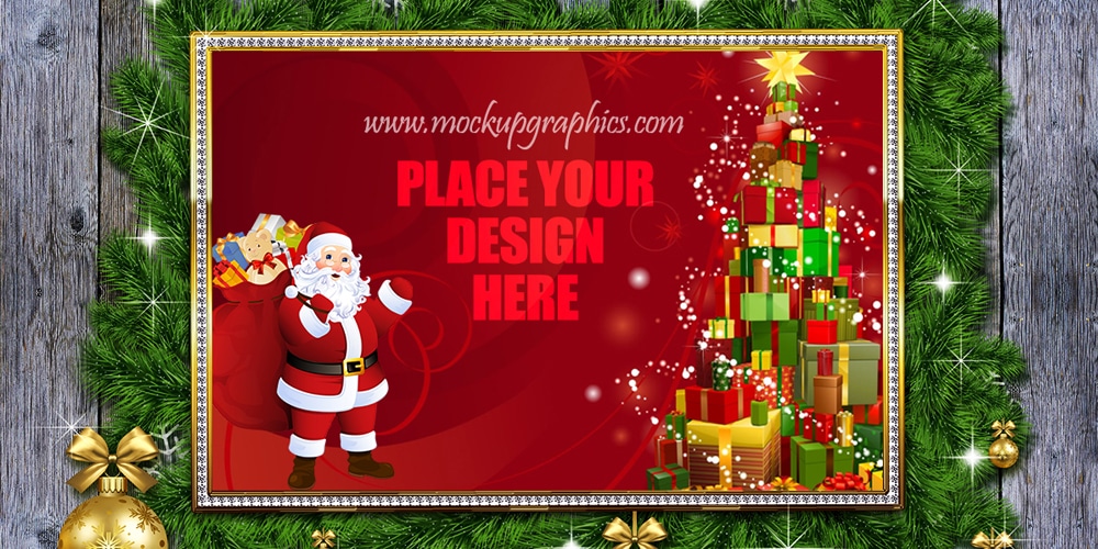 Download 50 Free Christmas Greetings And Mockups PSD Mockup Templates