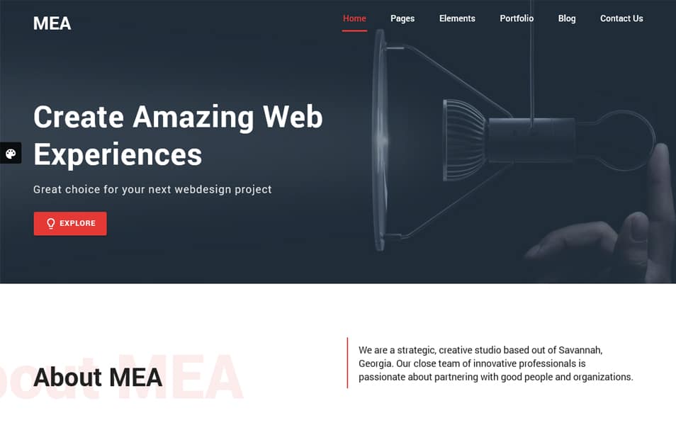 MEA – Material Design Bootstrap HTML5 Template