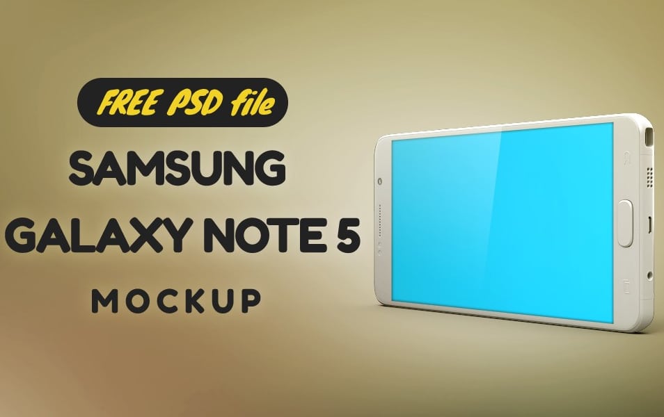 Samsung Galaxy Note 5 Mock-up