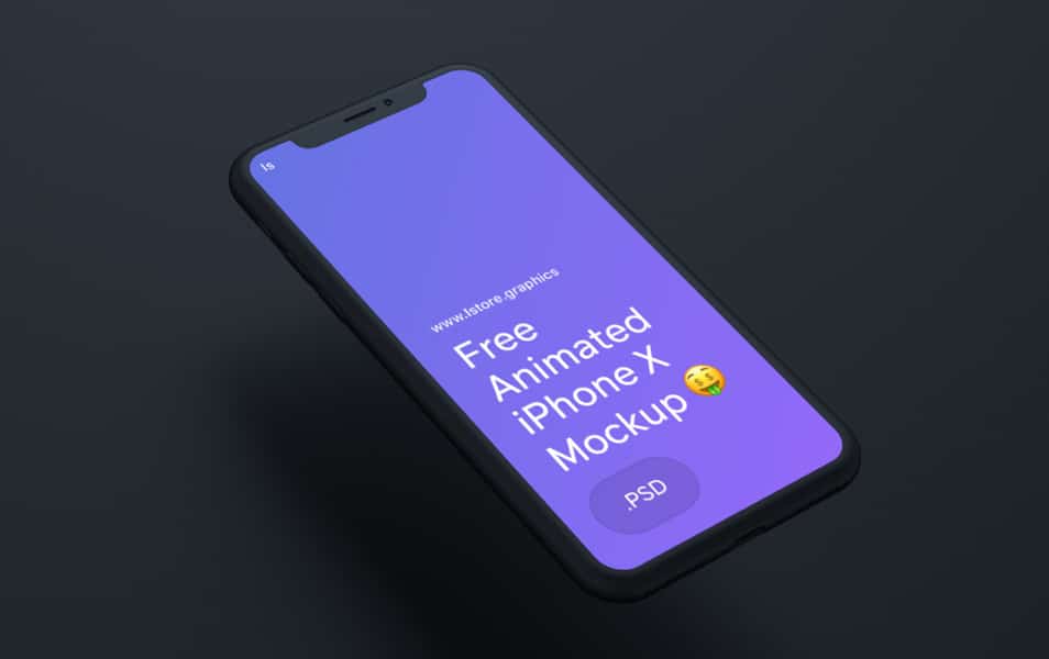 Animated iPhone X Mockup