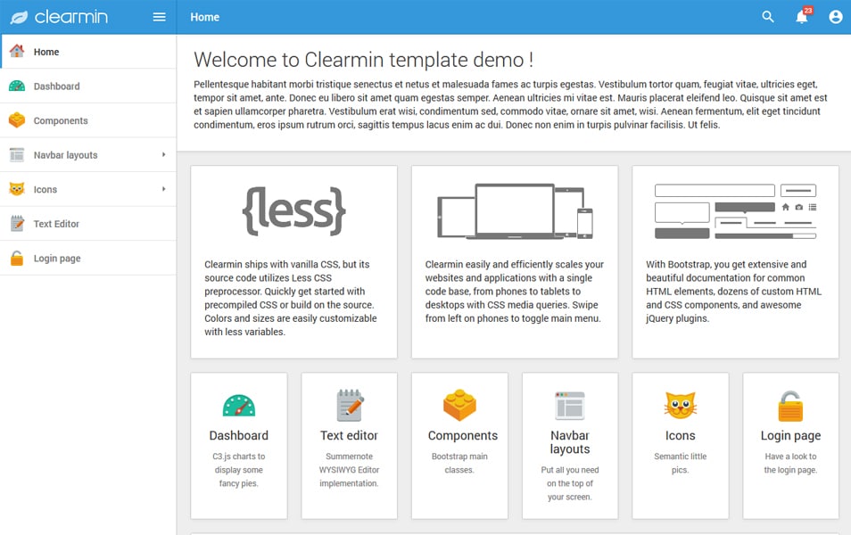 100+ Best Free Bootstrap Admin Templates » CSS Author