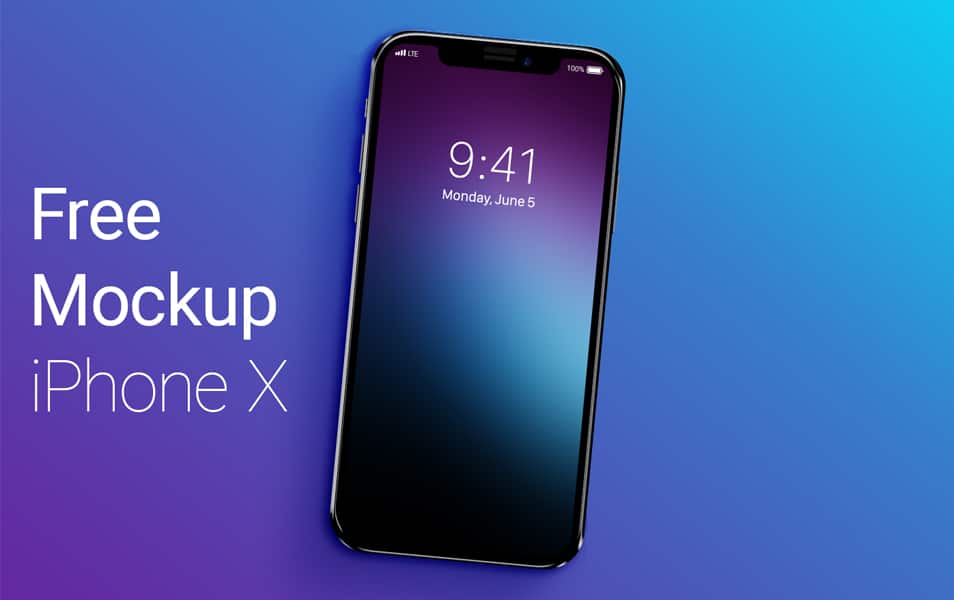 Free Mockup iPhone X