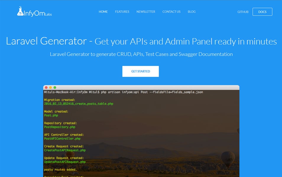 InfyOm Laravel Generator