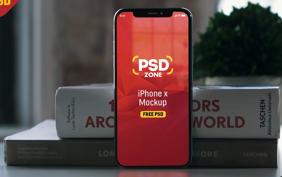 Photorealistic iPhone X Mockup Free PSD