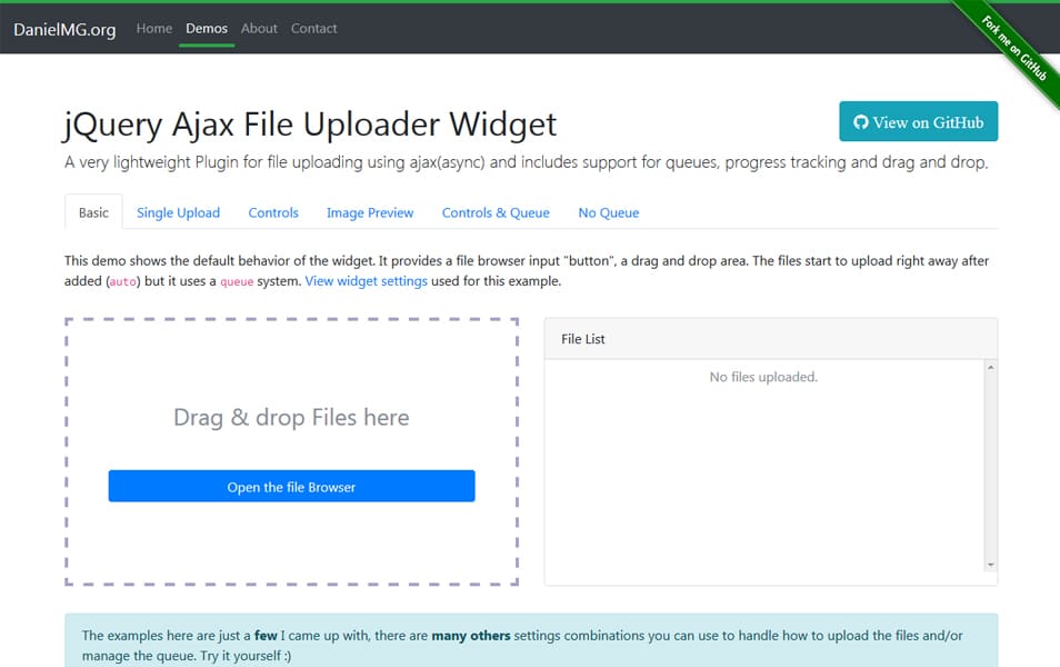 jQuery Ajax File Uploader Widget