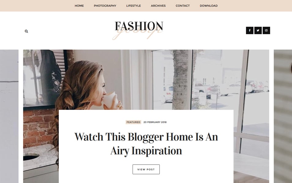 Fashion Gossip Responsive Blogger Template