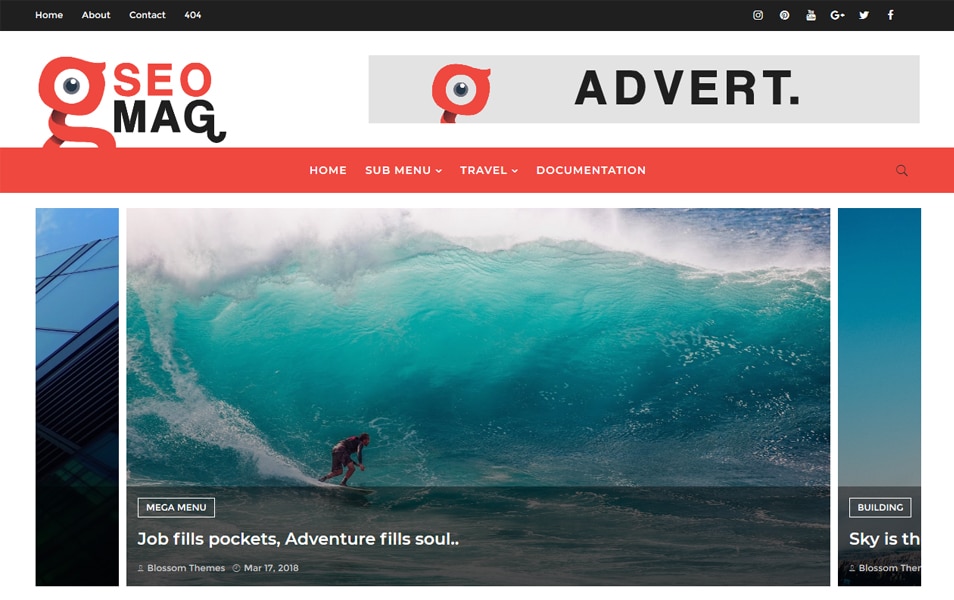 SEO MAG Responsive Blogger Template