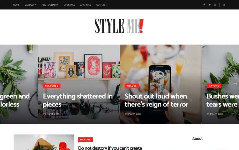 Style Me Responsive Blogger Template