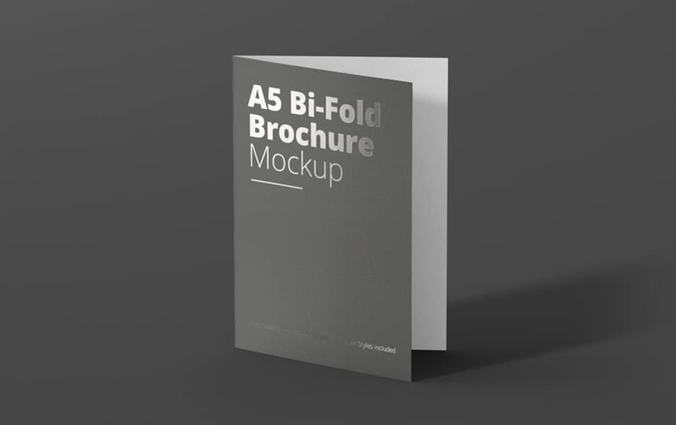 Download A5 Bi-Fold Brochure Mock-Up » CSS Author
