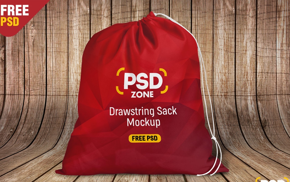 Download Drawstring Sack Mockup Free PSD » CSS Author