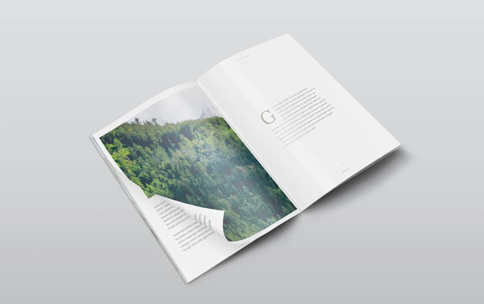 Free A4 PSD Magazine Mockup Isometric View » CSS Author